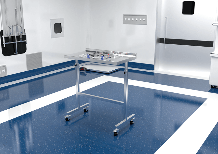 Simple Surgical Lift Assist Trolley